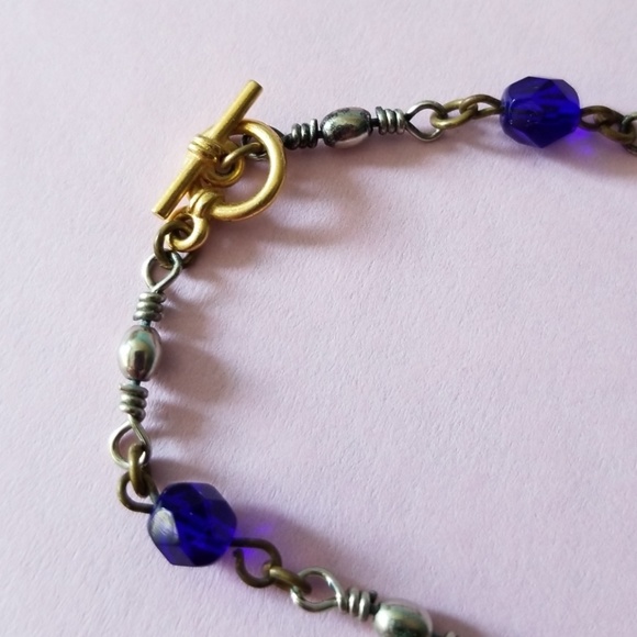 Vintage sterling long beaded lariat necklace! - Picture 6 of 8